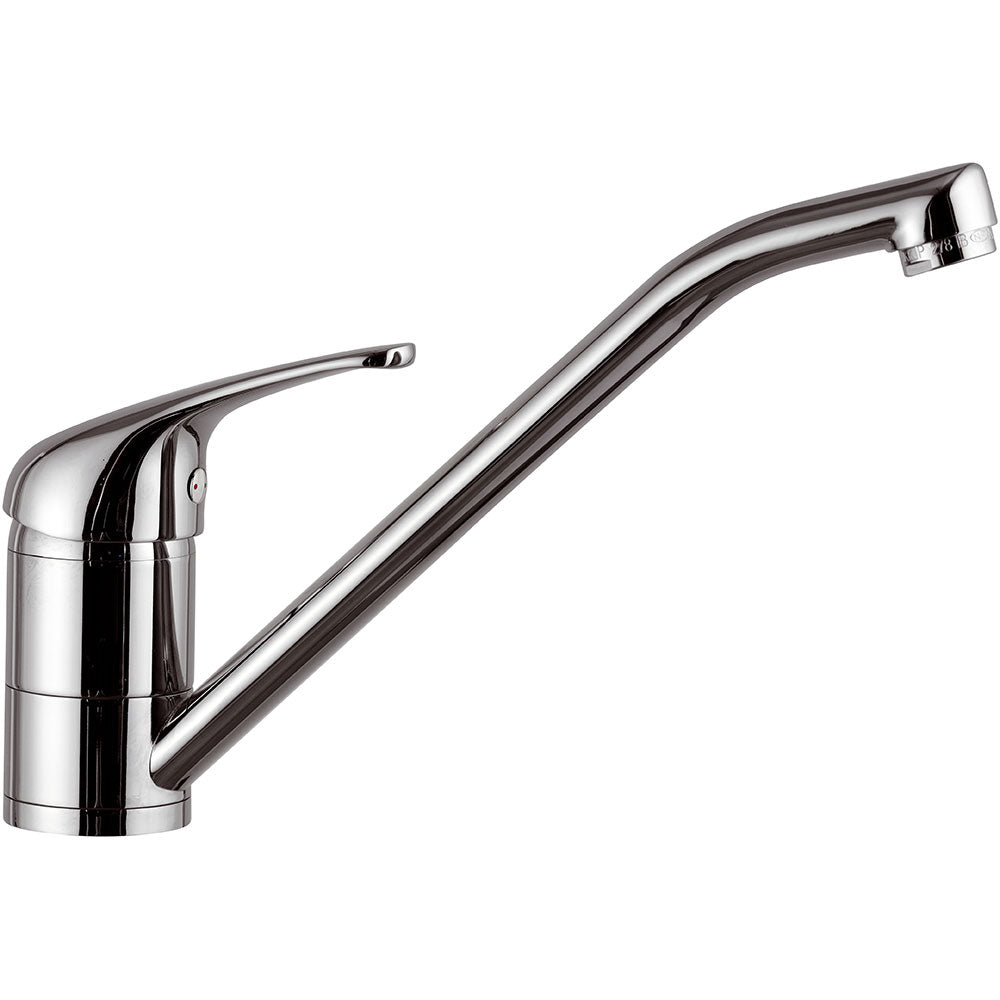 foto del prodotto rubinetto miscelatore monocomando girevole lavello in ottone mariani epic cromato