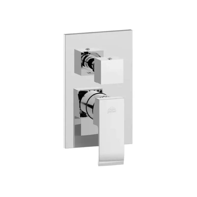 foto del prodotto rubinetto miscelatore monocomando incasso doccia cromato 3 uscite con deviatore meccanico serie level 1 2 paffoni