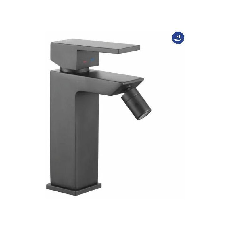 foto del prodotto rubinetto miscelatore monocomando per bidet nero opaco serie green 2.0 nero opaco