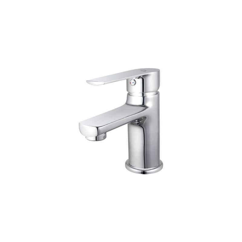 foto del prodotto rubinetto miscelatore monocomando per lavabo margot in ottone cromato anticalcare