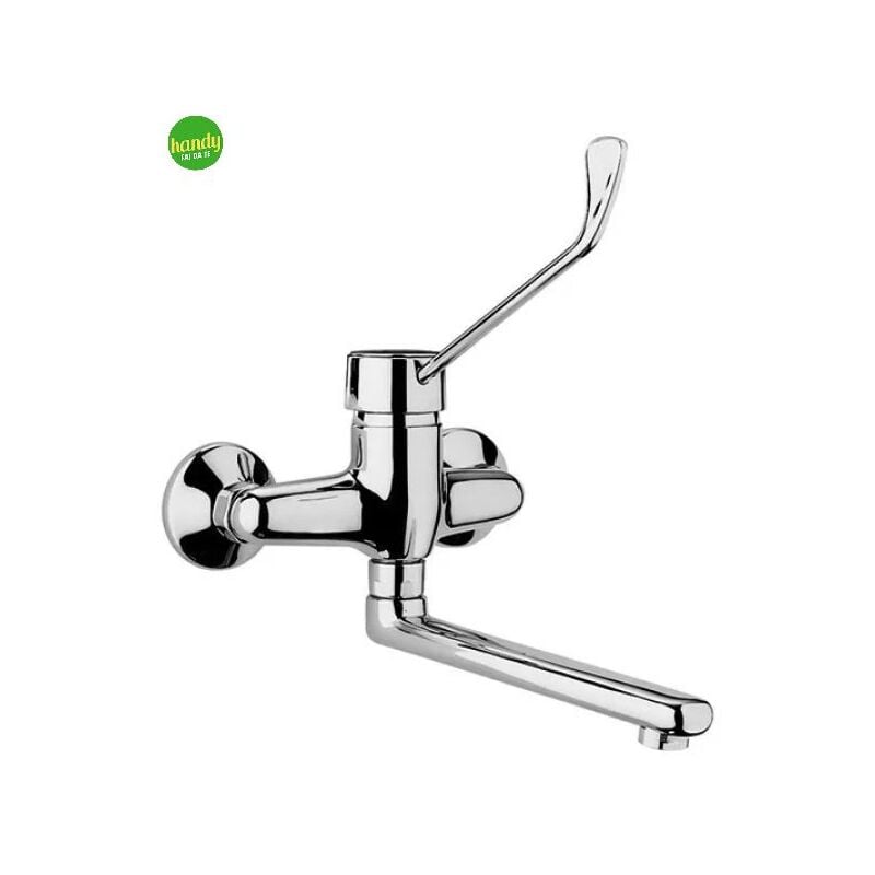 foto del prodotto rubinetto miscelatore monocomando per lavello a parete serie nettuno 1 2 rubinetteria paffoni spa