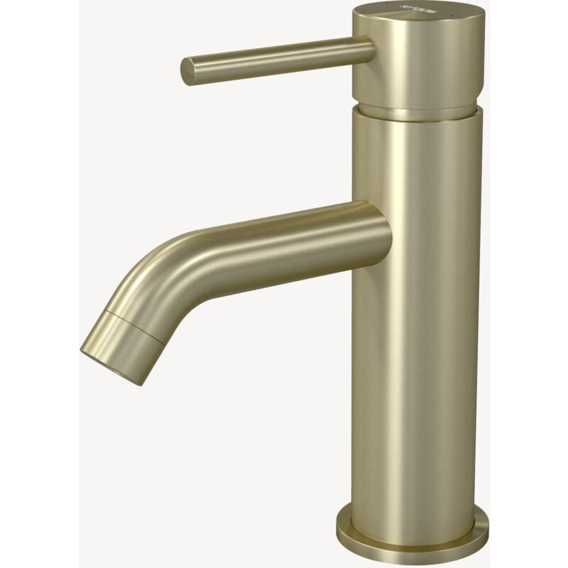 foto del prodotto rubinetto miscelatore oro spazzolato - corbeau