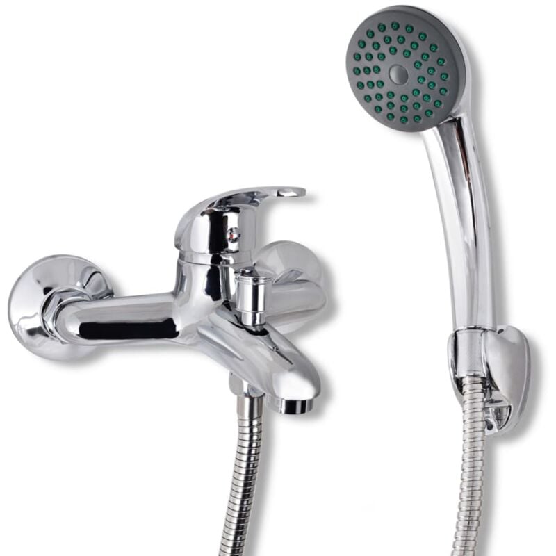 foto del prodotto rubinetto miscelatore per bagno e doccia cromo vidaxl