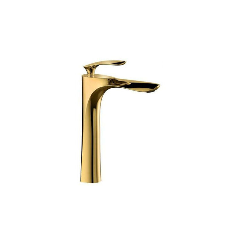 foto del prodotto rubinetto miscelatore per lavabo bagno lavello cucina ottone dorato 2404