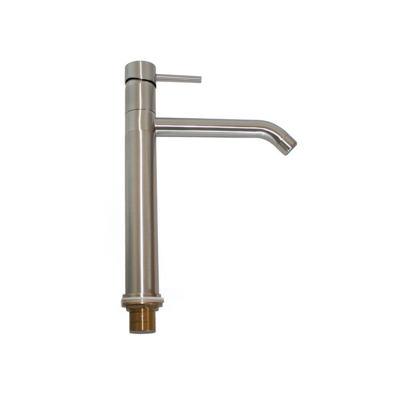foto del prodotto rubinetto miscelatore per lavabo cucina finitura inox h.32,9x19 cm effez