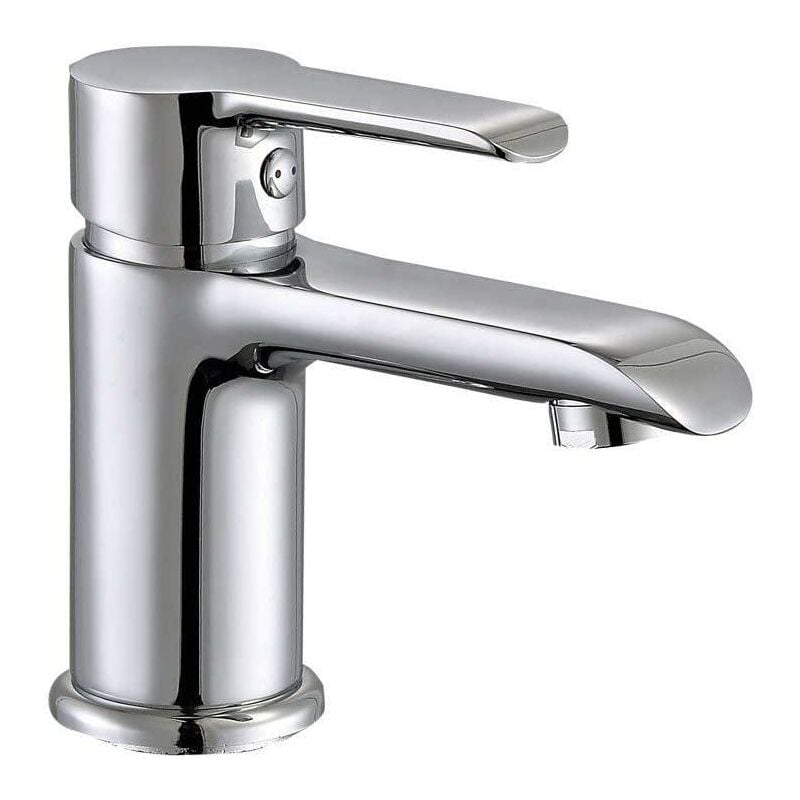 foto del prodotto rubinetto miscelatore per lavabo idrobric serie ariel cromato, idb scarub0792cr