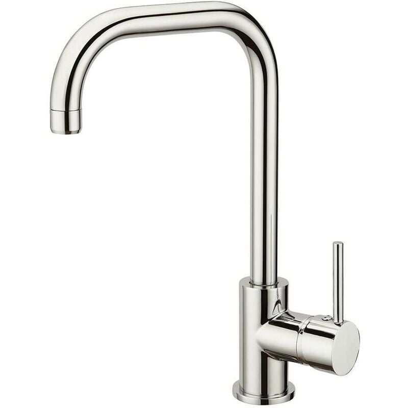 foto del prodotto rubinetto miscelatore per lavello idrobric florida, a bocca alta, cromato, idb scarub0832cr