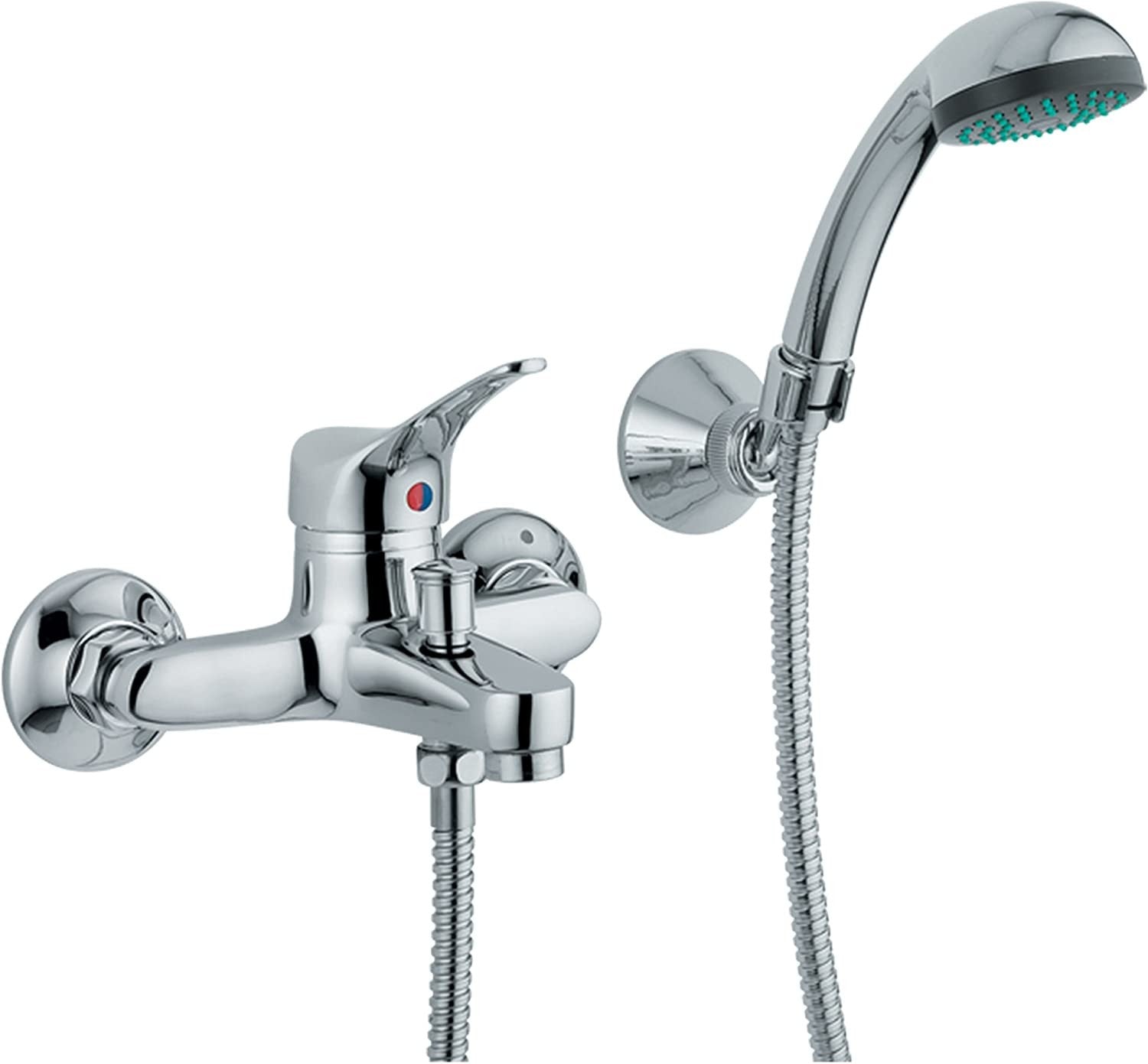 foto del prodotto rubinetto miscelatore vasca completo di flessibile