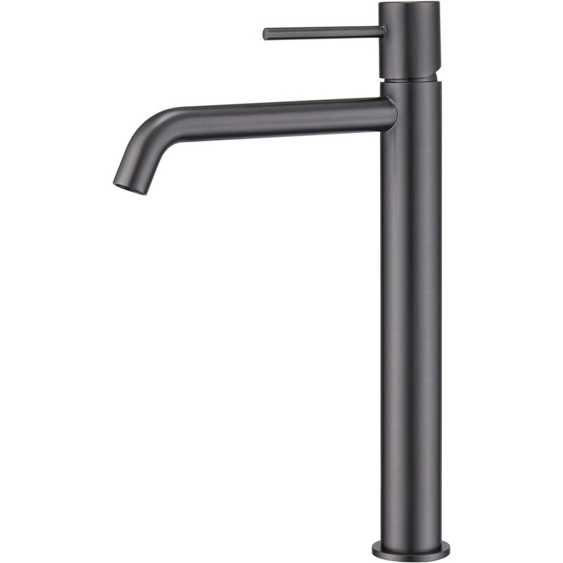 immagine 0 del prodotto rubinetto monocomando per lavabo bocca alta in ottone rubinetti da bagno per lavabo di alto design colore nero canna di fucile