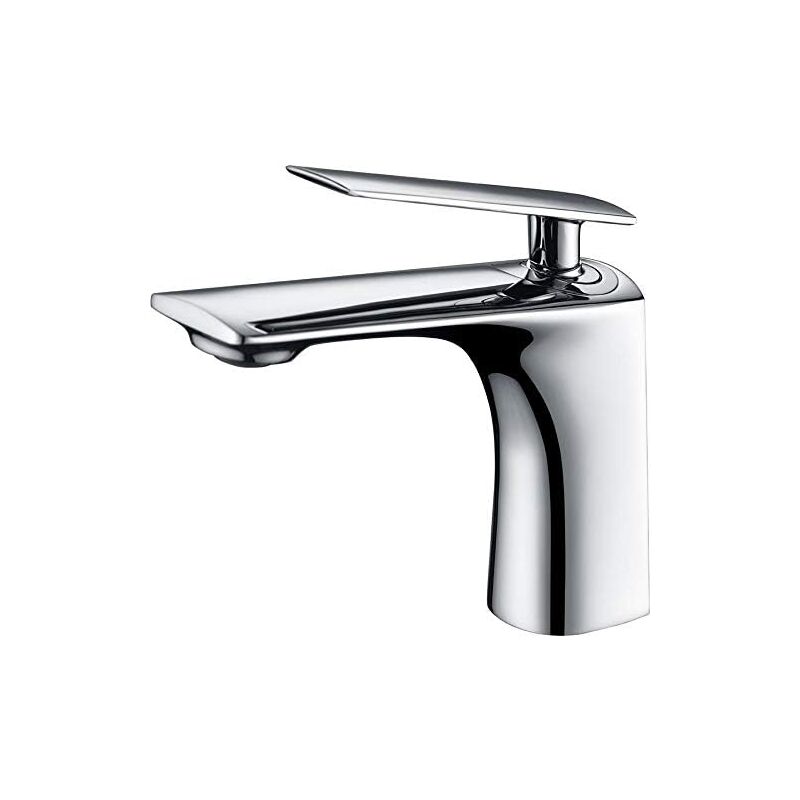 foto del prodotto rubinetto monocomando per lavabo rubinetto da bagno cromato con bocca corta