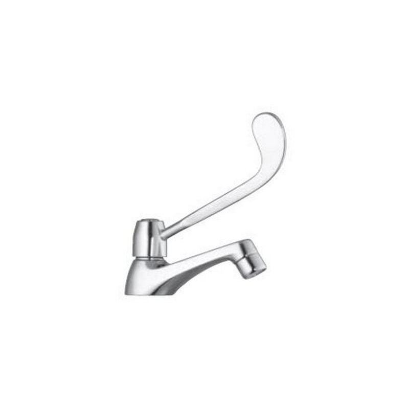 foto del prodotto rubinetto monoforo collo cigno con leva clinica