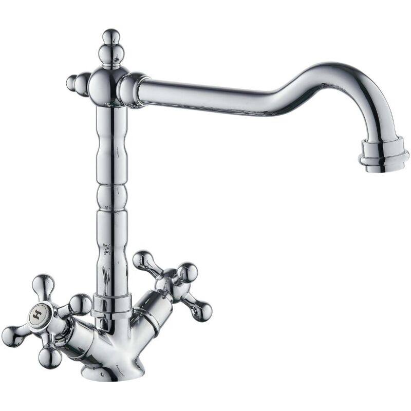 foto del prodotto rubinetto monoforo ottone cucina england two cromato erogazione orientabile confezione 1