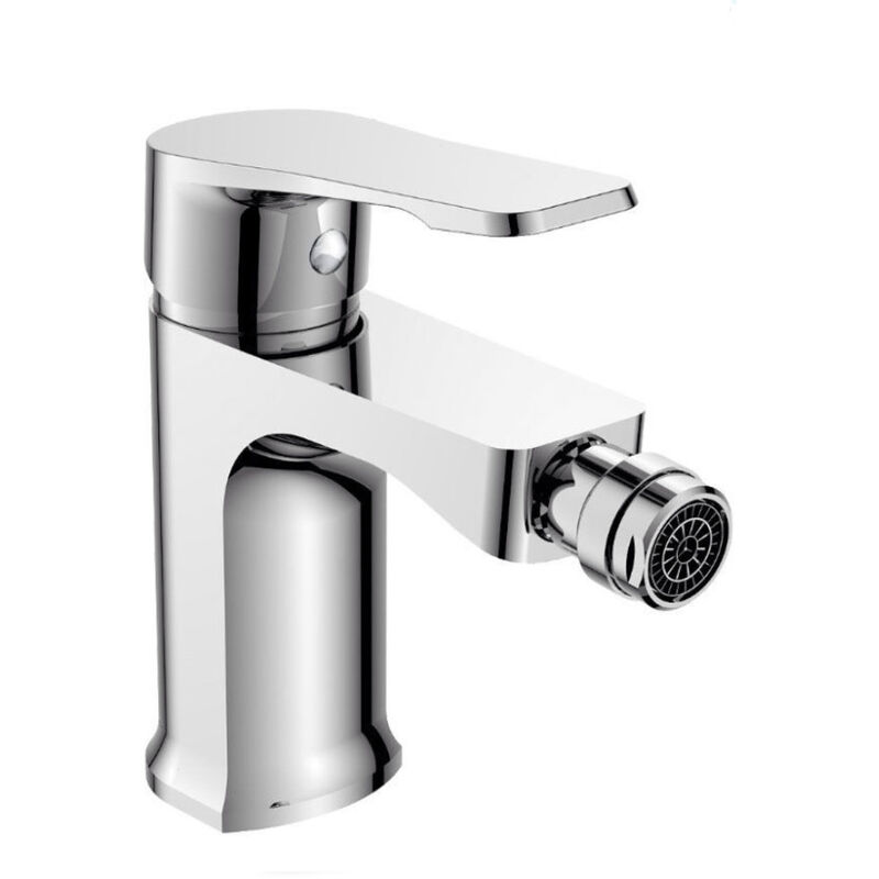 foto del prodotto rubinetto per bagno miscelatore orientabile quadrato bidet in ottone cromato lucido