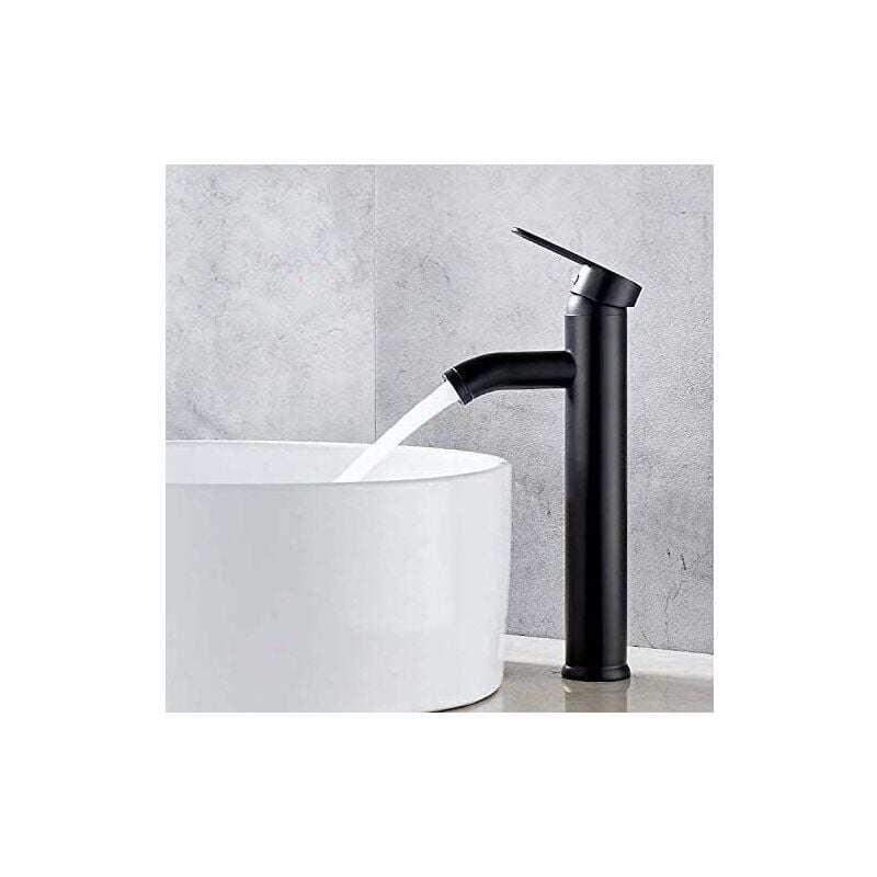 foto del prodotto rubinetto per bagno rubinetto per lavabo nero rubinetto di alta qualit rubinetto per bagno resistente all usura adatto per diametro interno 32mm 42mm