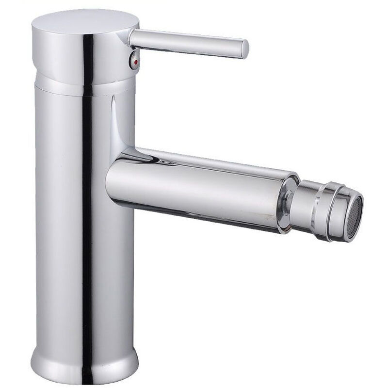 foto del prodotto rubinetto per bagno ultra moderno cromato lucido miscelatore orientabile per bidet