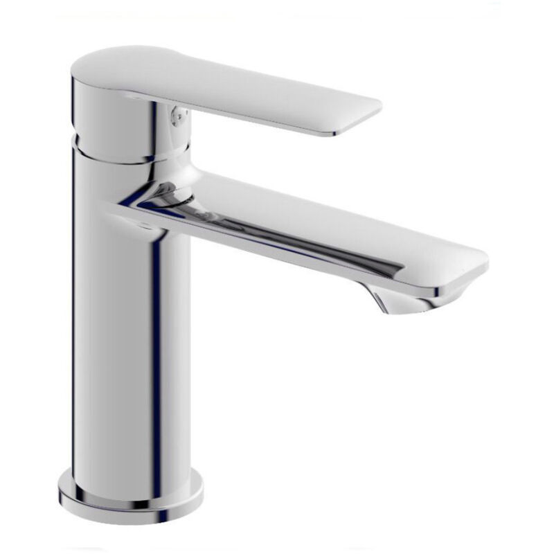 foto del prodotto rubinetto per bagno ultra moderno miscelatore orientabile lavabo in ottone cromato lucido