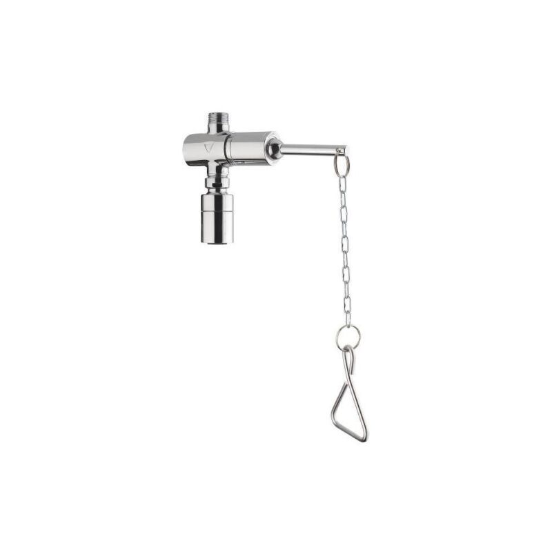 foto del prodotto rubinetto per doccia con chiusura istantanea, comando a catenella e soffione serie modern idral 09030 1i cromato ottone