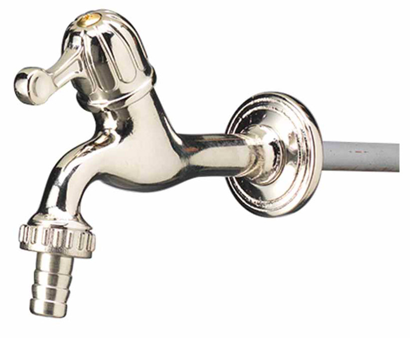 foto del prodotto rubinetto per fontana da giardino in ottone cromato belfer rub 011c