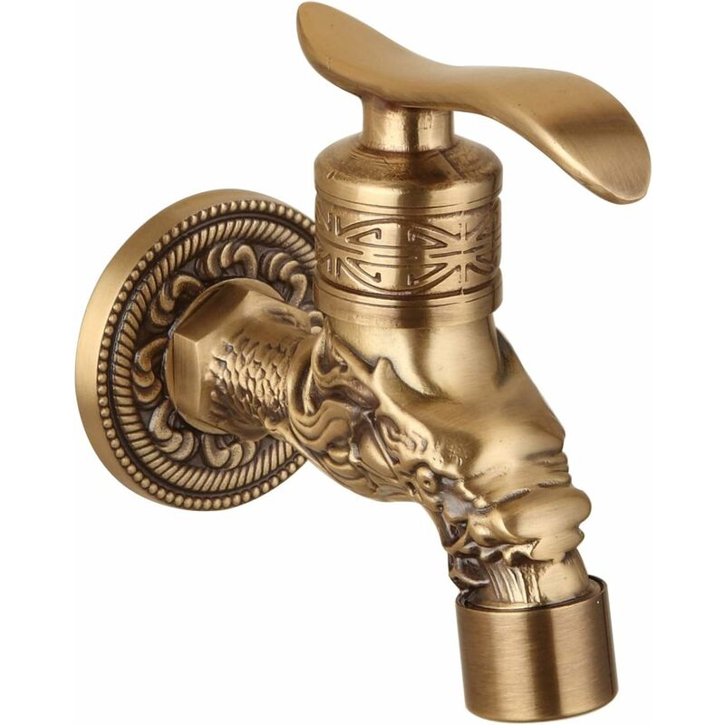 foto del prodotto rubinetto per lavabo a parete g1 2 pollici rubinetto per miscelatore in ottone rustico