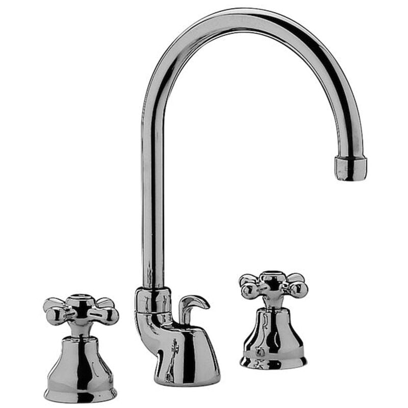 foto del prodotto rubinetto per lavabo a tre fori in colore cromo paffoni iris irv057cr cromo - iris