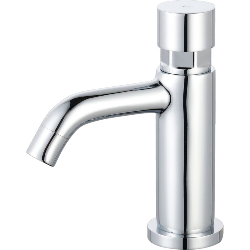 foto del prodotto rubinetto per lavabo cilindro push cromato essebagno