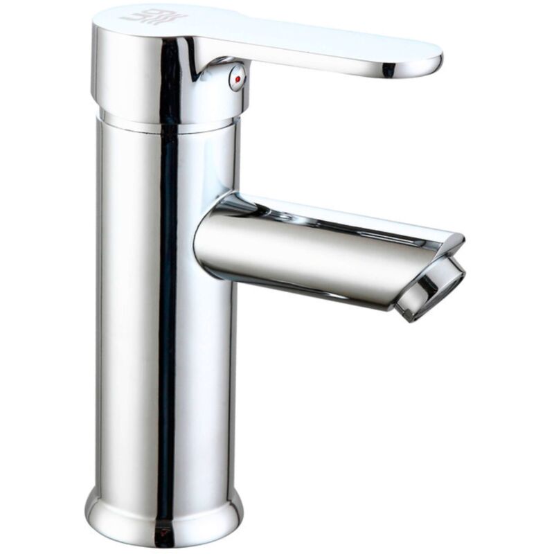 foto del prodotto rubinetto per lavabo da bagno ganges, maniglie in ottone e zinco con set di fissaggio, colore cromato