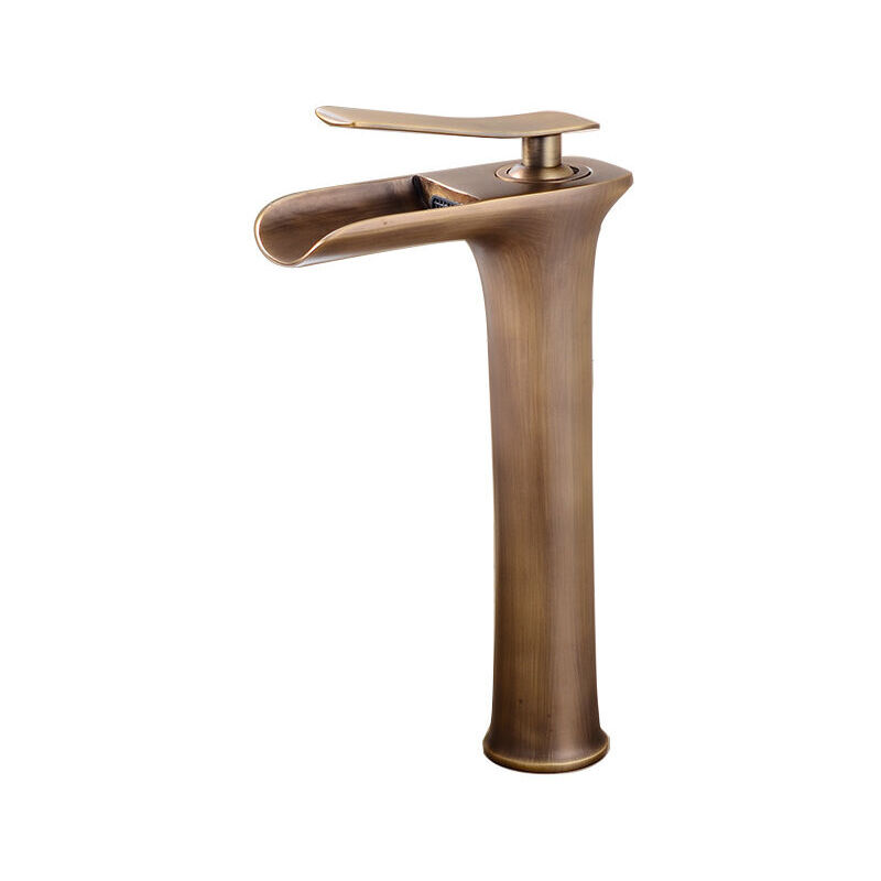 foto del prodotto rubinetto per lavabo in ottone antico. rubinetto per lavabo superiore