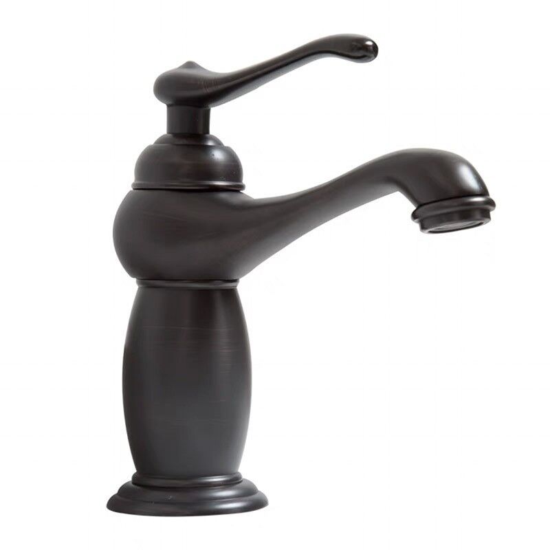 foto del prodotto rubinetto per lavabo in ottone nero con ceramica