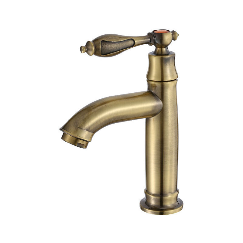 foto del prodotto rubinetto per lavabo monocomando retr rubinetto in bronzo in ottone rubinetto singolo per acqua fredda