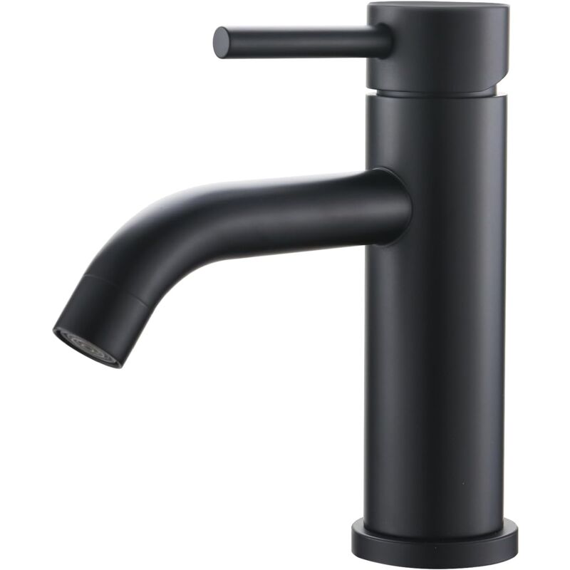 foto del prodotto rubinetto per lavabo rubinetto per bagno con maniglia singola, rubinetto per lavabo estraibile in ceramica a basso rumore, corpo in acciaio