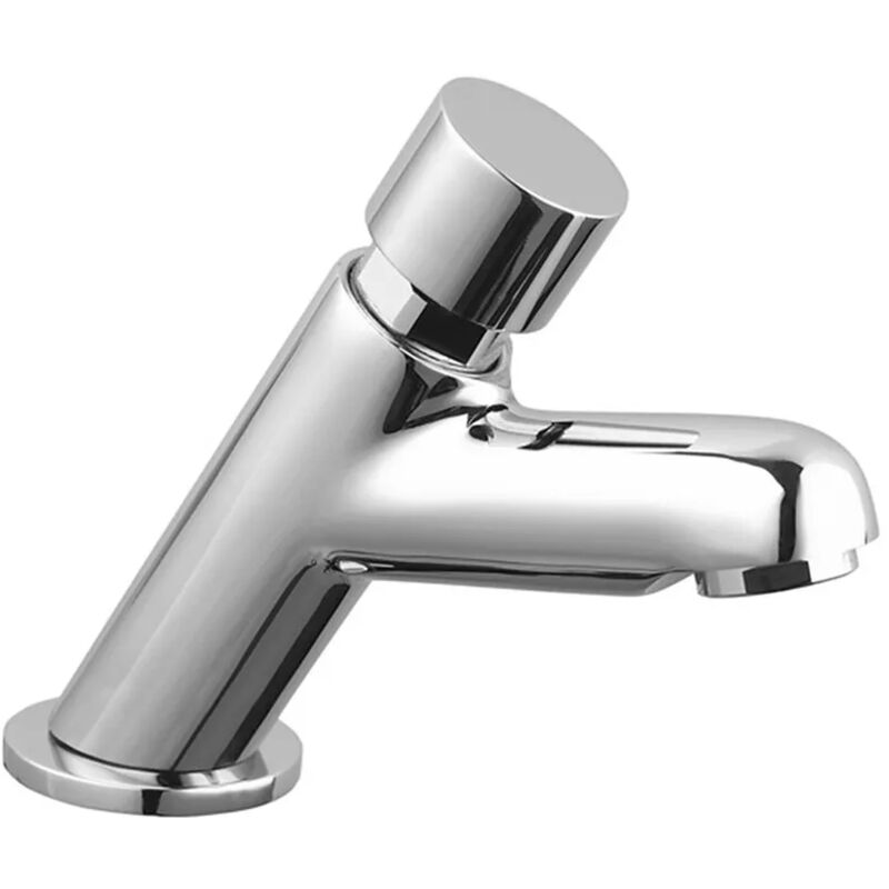 immagine 0 del prodotto rubinetto per lavabo temporizzato a pulsante idral in ottone cromo