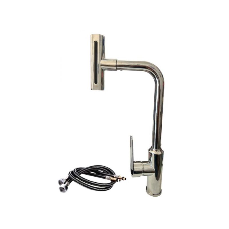 foto del prodotto rubinetto per lavello da cucina a cascata con bocca girevole monoforo 80037