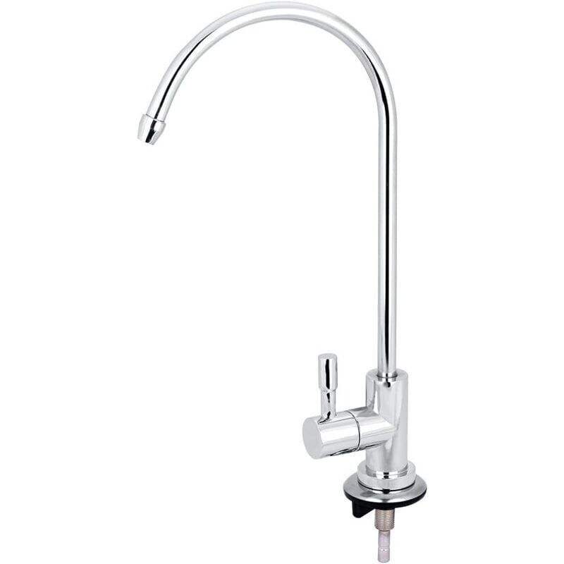 foto del prodotto rubinetto per lavello da cucina touch da 1 4 per osmosi inversa collo d oca con filtro per acqua potabile e attacco rapido,