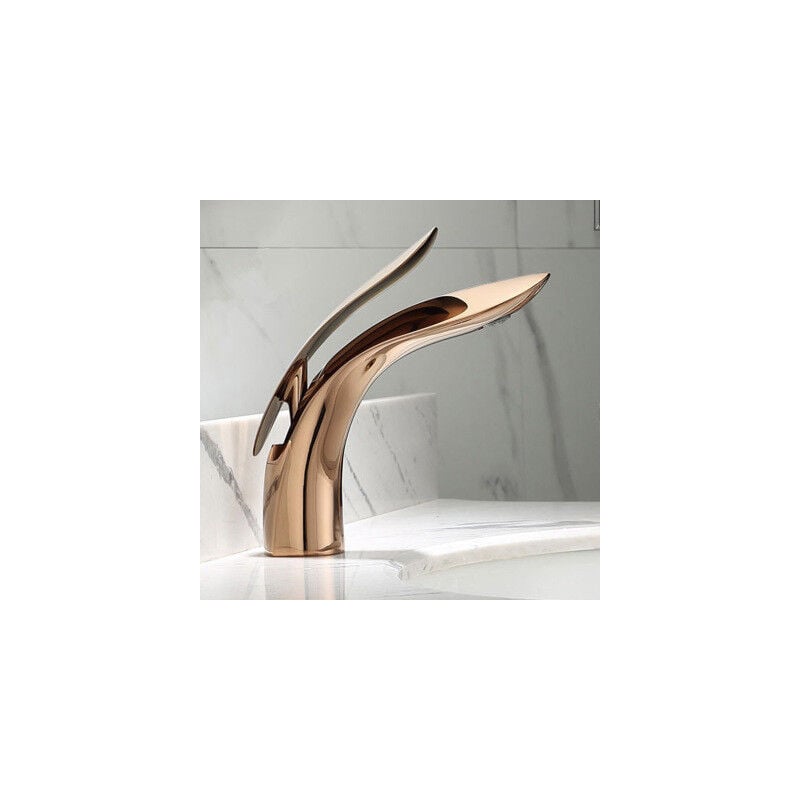 foto del prodotto rubinetto per vasca da bagno in rame oro rosa