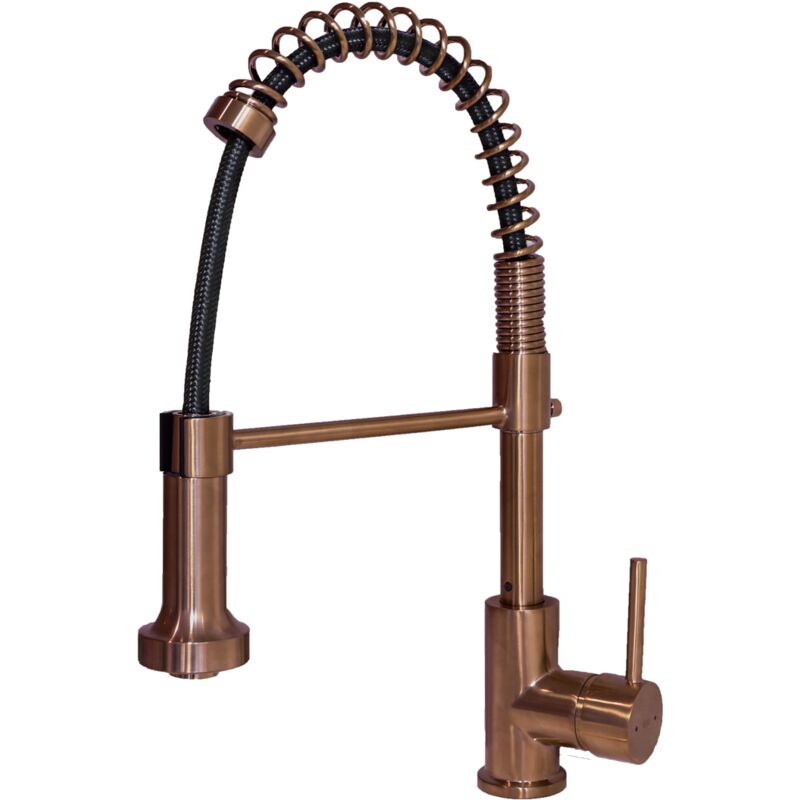 foto del prodotto rubinetto plimo con doccetta in rame - essebagno