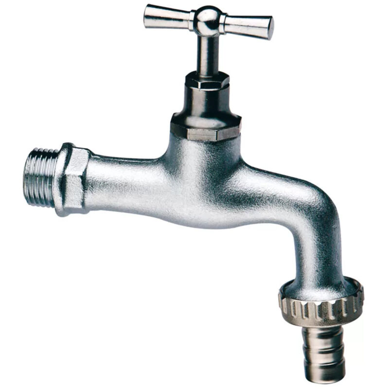 foto del prodotto rubinetto portagomma in ottone cromato sabbiato 3 4 dn 20 itap