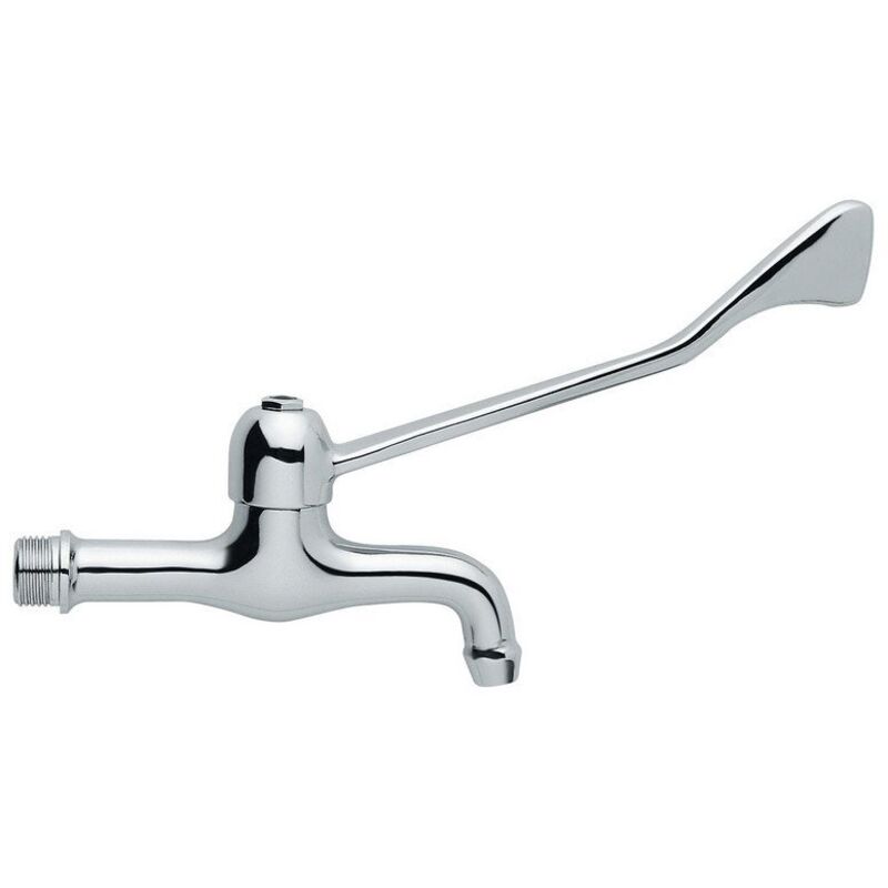 foto del prodotto rubinetto prolungato lavabo a parete con leva clinica idral 02001 dc cromo