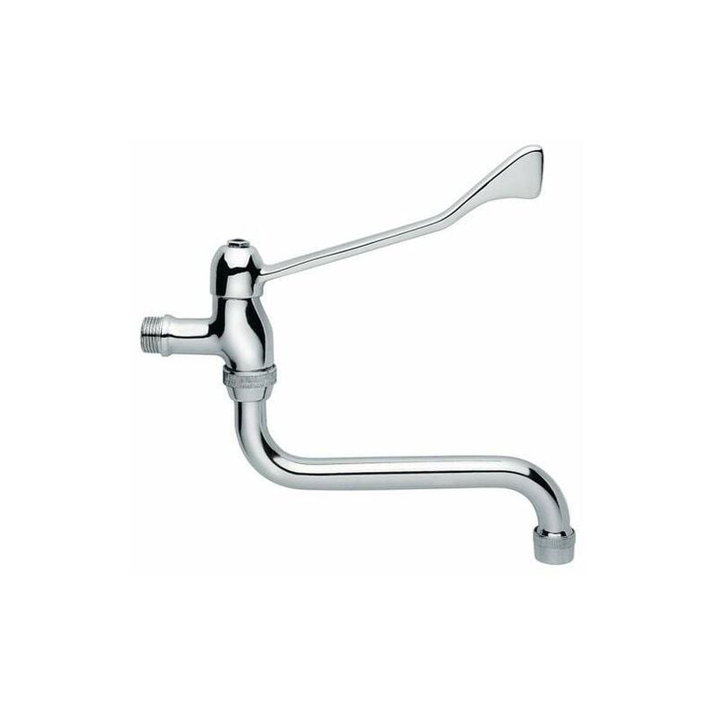 foto del prodotto rubinetto rovesciato per lavabo a parete con leva clinica idral 02010 dc