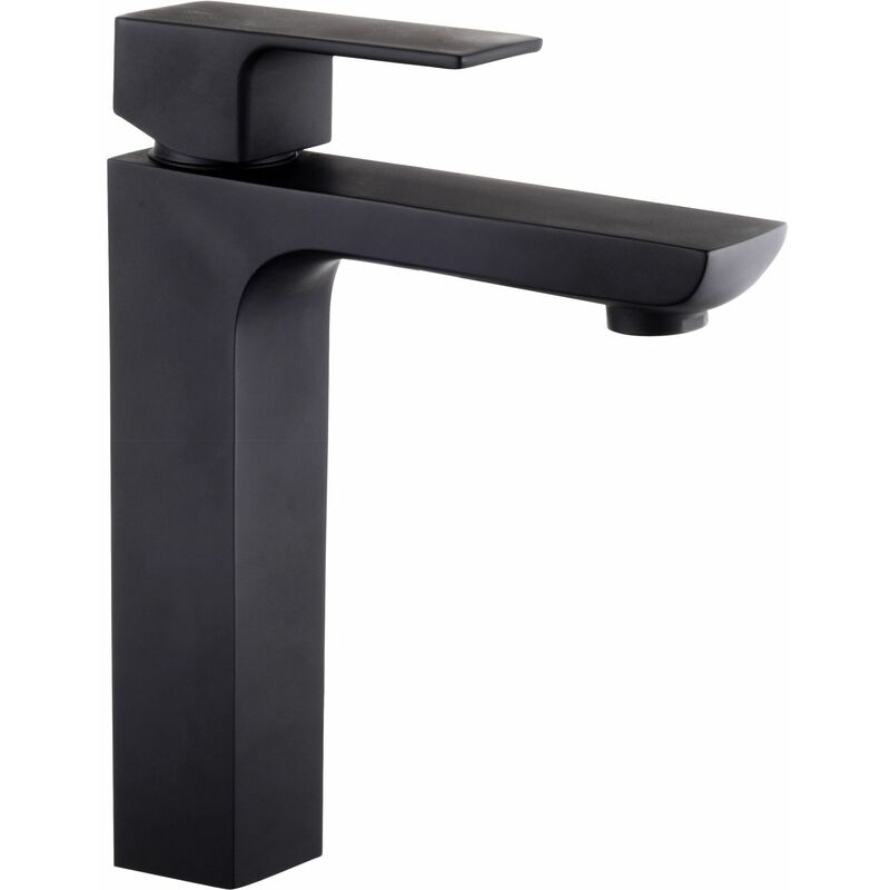 foto del prodotto rubinetto serie elegant gruppo lavabo monocomando nero opaco