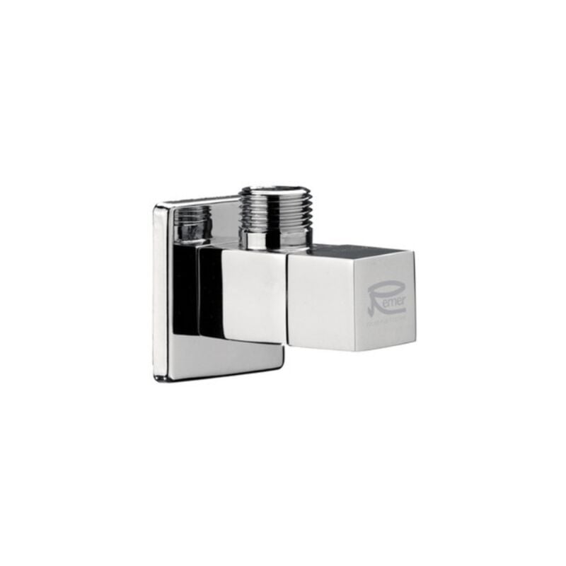 foto del prodotto rubinetto sottolavabo d arredo mod. quadro nichel spazzolato opa 1 2x1 2 remer