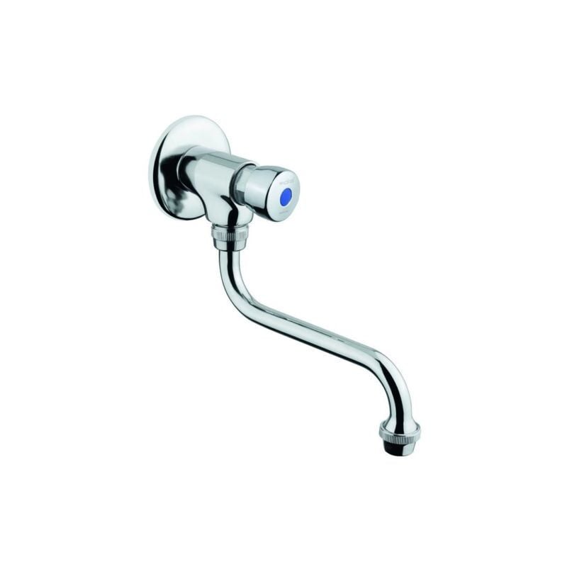 foto del prodotto rubinetto temporizzato per lavabo a parete in ottone cromato idral classic