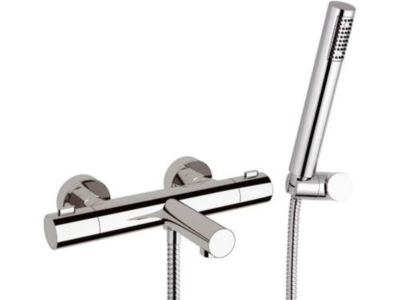 foto del prodotto rubinetto termostatico esterno vasca con kit doccia serie elegance