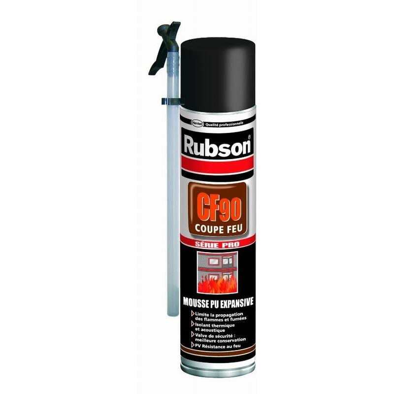 foto del prodotto rubson cf90 schiuma resistente al fuoco aerosol 600 ml 161992