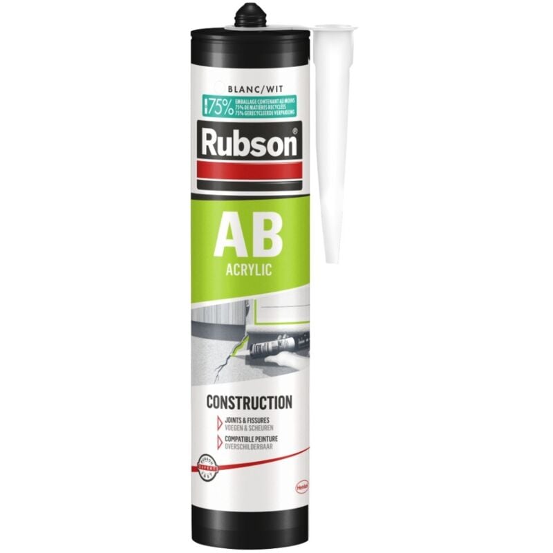 foto del prodotto rubson composto acrilico per edilizia 280 ml bianco 2622524
