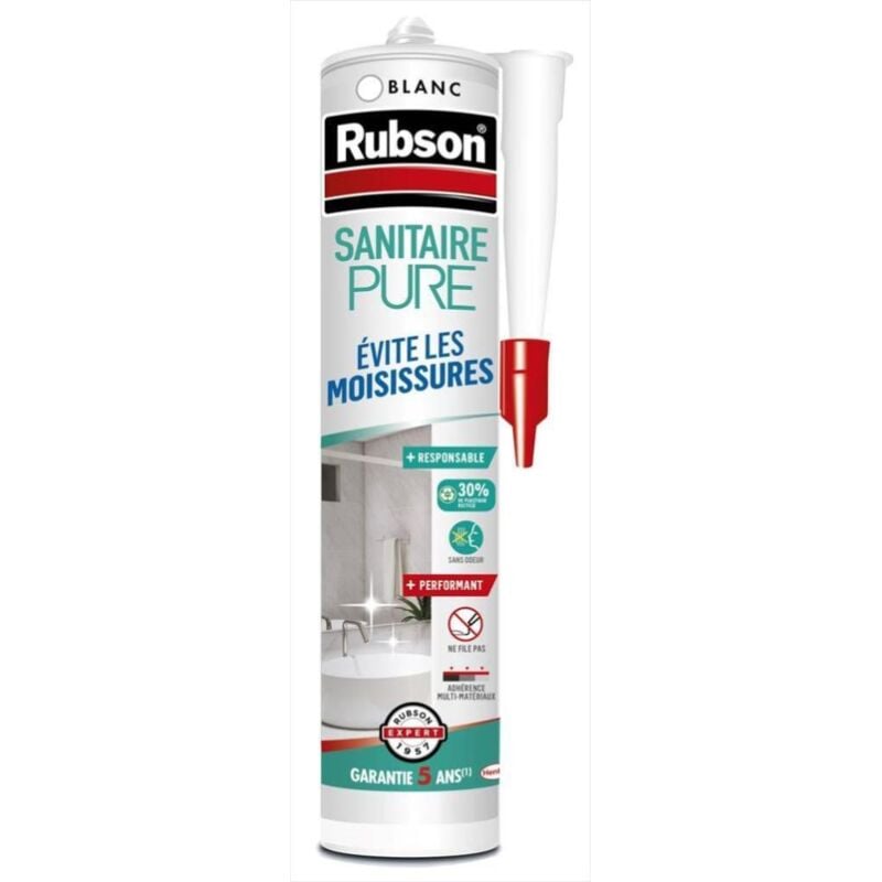 foto del prodotto rubson - sigillante sanitario puro per cucina e bagno bianco 280 ml