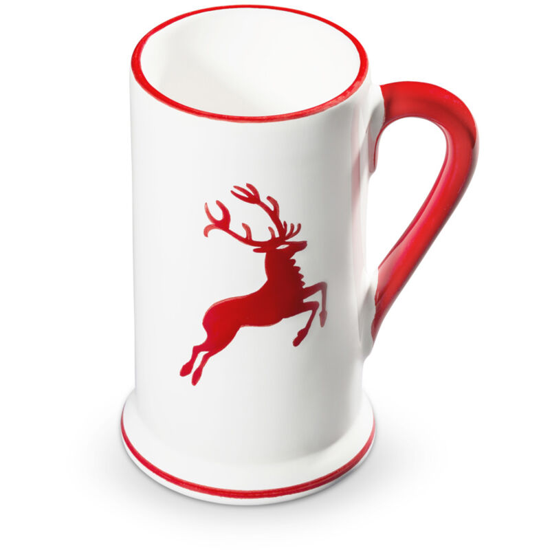 foto del prodotto ruby red stag, boccale da birra 0,3l gmundner keramik
