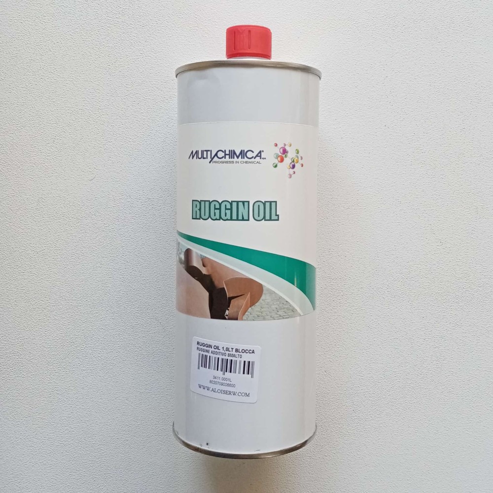 foto del prodotto ruggin oil 1lt blocca ruggine additivo anticorrosivo trasparente per vernice