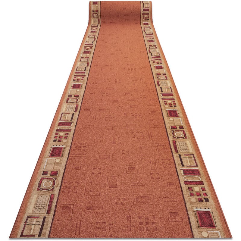foto del prodotto rugsx passatoia gommata jena rossiccio 100cm orange 100x310 cm