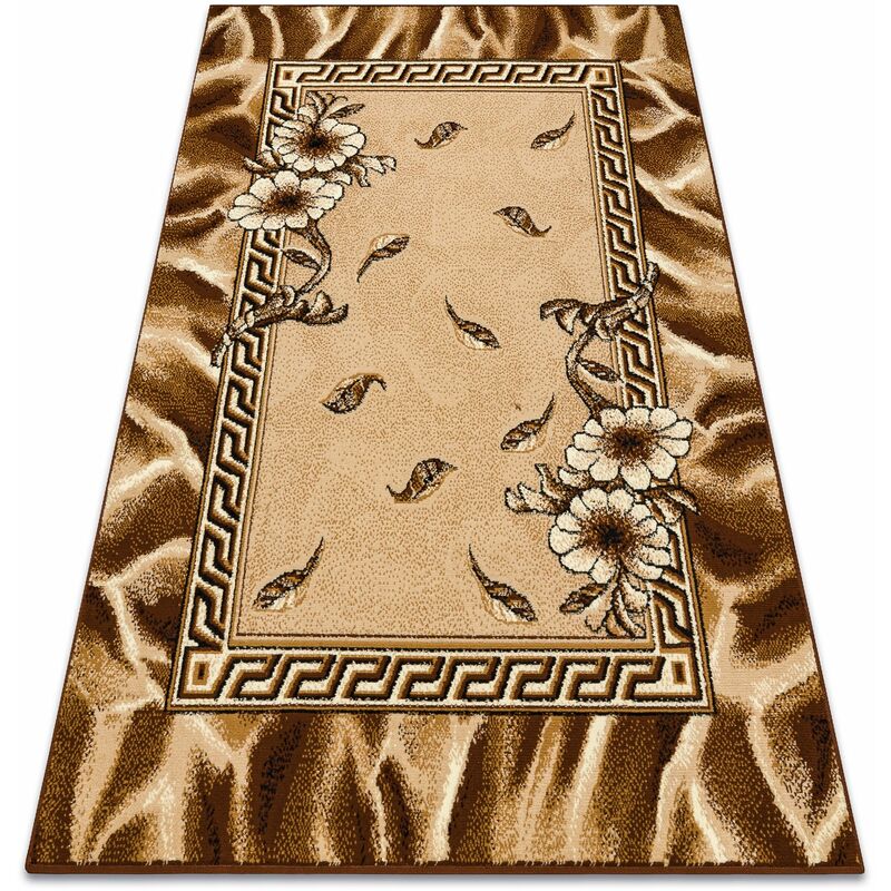 foto del prodotto rugsx - tappeto bcf morad trio fiori, le foglie classico - oro vecchio beige 120x170 cm
