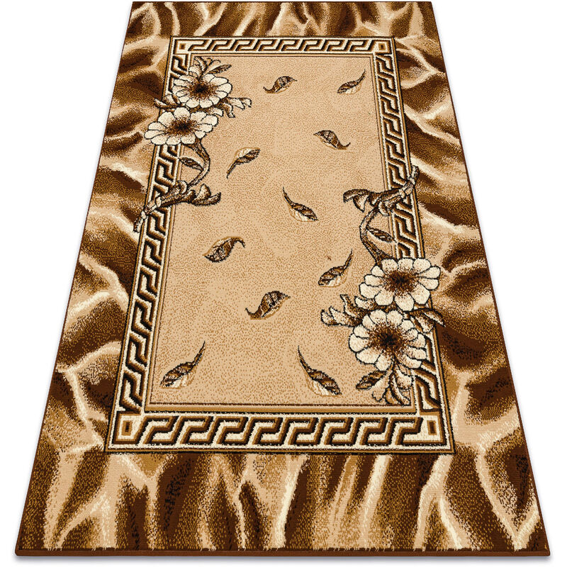 foto del prodotto rugsx - tappeto bcf morad trio fiori, le foglie classico - oro vecchio beige 140x200 cm
